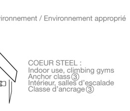 Plaquette Coeur  Steel 12mm - Amarrage | Petzl