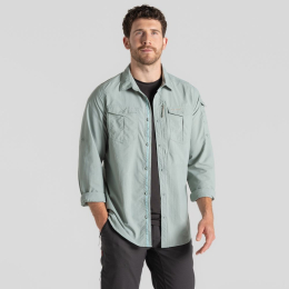Chemise Nosilife Adventure Long Sleeved III Lichen Green | Craghoppers
