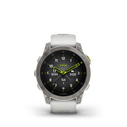 Epix Sapphire Titane Silver - Bracelet Blanc - Gps Running | Garmin
