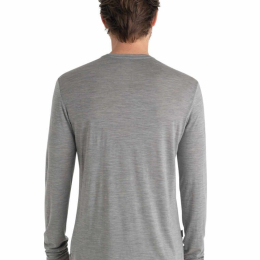 M Mer 125 Cool-lite Sphere III Ls T-shirt Metro Hthr | Icebreaker