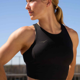 Brassière Crop Top Femme Elaro Black - Brassiere | Hoka