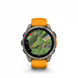 Fenix 8 47mm Amoled Sapphire Titane  Graphite - Gps Running | Garmin