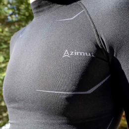 Men Seamless T-shirt North Pole Black | Azimut Outdoor