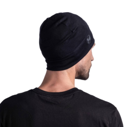 Bonnet Merino Lightweight Solid Black - Bonnet | Buff