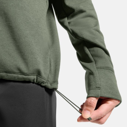 Polaire Grid Fleece 1/2 Zip Shadow Melange