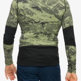 Whistler Eco Bl Top Crew Neck L/s Olivine Black - Tee Shirt Ml | Odlo