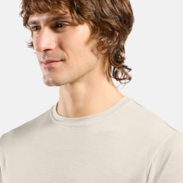 Merino 160 Plain T-shirt Gardenia - Tee Shirt Mc | Odlo