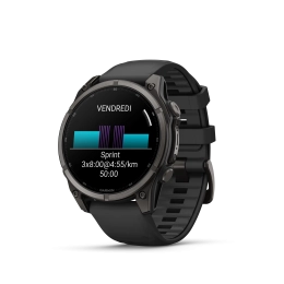 Fenix 9 47mm Titane Carbon Gray DLC /black Band - Gps | Garmin