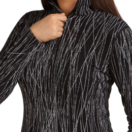 T-Shirt Femme Mer 260 Vertex Delta Aop Black Snow