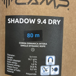 Shadow 9,4 Dry 80m Blue - Corde a Simple | Camp