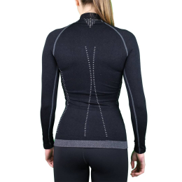 Ladies Seamless T-shirt North Pole Black | Azimut Outdoor