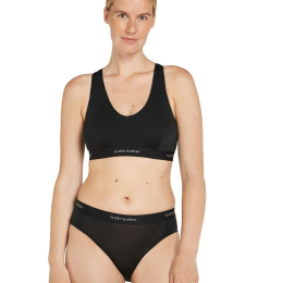Brassiere Mer 125 Cool-lite Sprite Racerback Black | Icebreaker