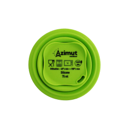 Gobelet Pliant 75 Ml Vert Lime - Assiette - Verre | Azimut Outdoor