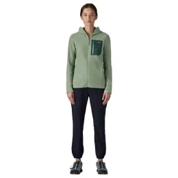 Veste Polaire A Capuche Femme R1 Air Ellwood Green | Patagonia