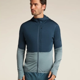 Veste Merino 200 Realfleece Descender Abyss Blue - Veste | Icebreaker