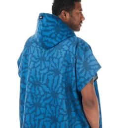 Poncho Tasman Blue Flower Print - Poncho | Picture Organic Clothing