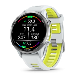 Forerunner 970 Whitestone / Amp Yellow - Gps | Garmin