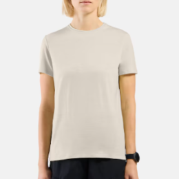 Merino Femme 160 Plain T-shirt Gardenia - Tee Shirt Mc | Odlo