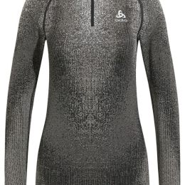 T-shirt Femme Blackcomb Eco Turtle Neck Black - Tee Shirt Ml | Odlo