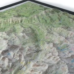 Carte En Relief Pic Du Midi Bigorre | Deniveles Editions