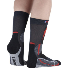 Chaussette Trek Expert Rouge Noir - Chaussettes | Monnet