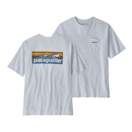T-shirt Boardshort Logo Pocket Responsibili-tee White | Patagonia
