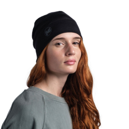 Bonnet Merino Lightweight Solid Black - Bonnet | Buff