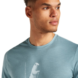 T-shirt Merino 150 Tech Lite Pol Paddle Blue Ash | Icebreaker