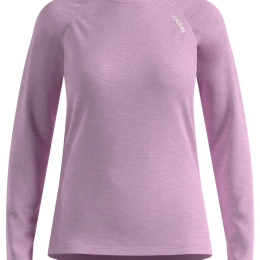 T-Shirt Femme Essential Seamless Orchid Ice Melange - Tee Shirt Ml | Odlo