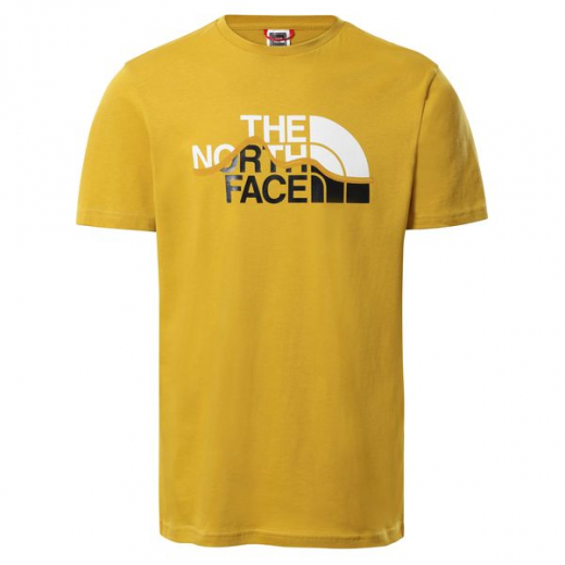 T-shirt Mountain Line Arrowwood Yellow