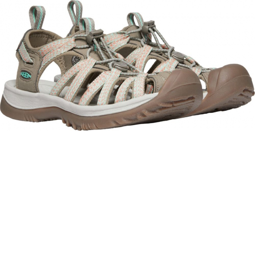 Sandales Femme Whisper Taupe/coral