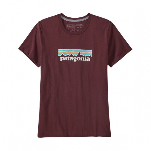 T-shirt Pastel P-6 Logo Crew Dark Ruby