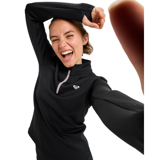 Polaire Femme Waves Of Warmth Tech Top Anthracite