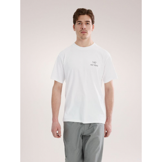 T-Shirt Kragg Sl Cotton Bird Word White Light Black