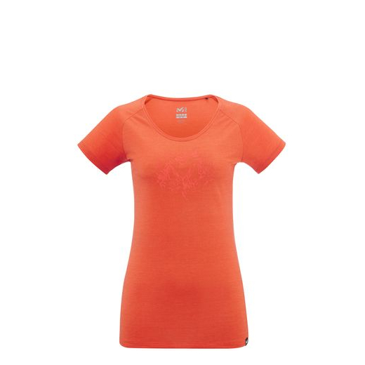 T-shirt Imja Wool Print Femme Coral Chrome