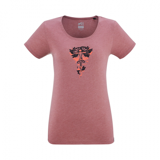 T-shirt Friends 2 Femme Rose Brown