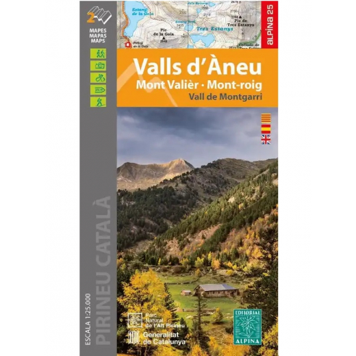 Valls D'aneu - Mont Valier - Mont-roig - Vall De Montgarri - Cartes