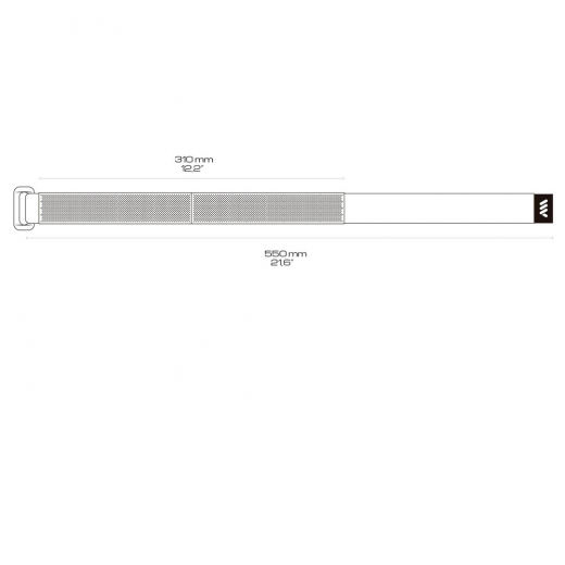 Hook & Loop Strap Noir