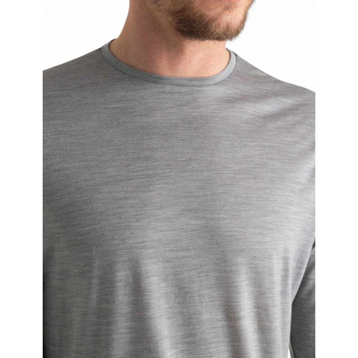M Mer 125 Cool-lite Sphere Iii Ls T-shirt Metro Hthr - Tee Shirt Ml