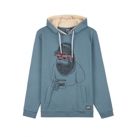 Sweat Gorille Plush Hoodie Mirage Blue