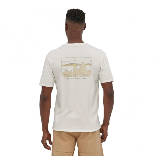 M's '73 Skyline Organic T-shirt Birch White - Tee Shirt Mc | Patagonia
