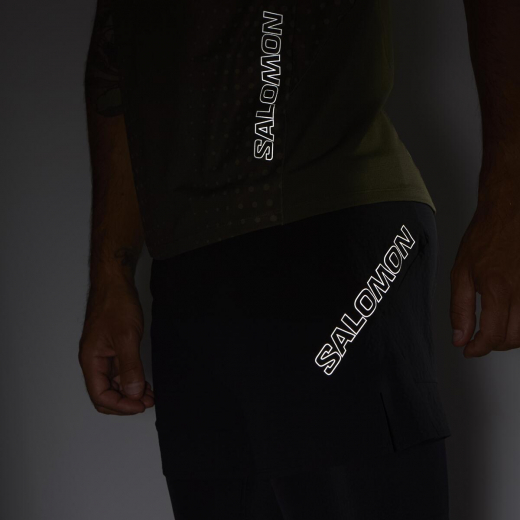 Sense 2in1 Shorts Deep Black - Short | Salomon