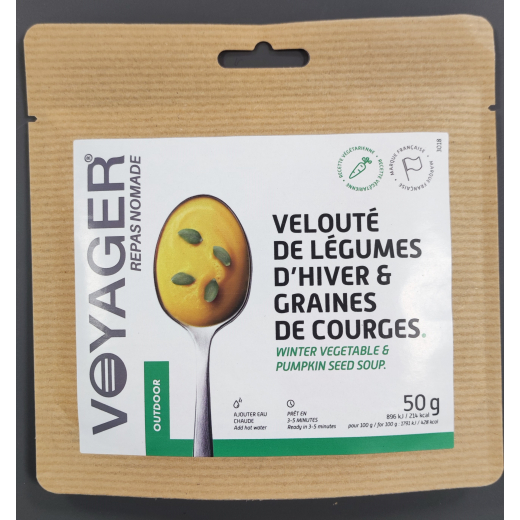 VELOUTE DE LEGUMES D'HIVER ET GRAINES DE COURGE