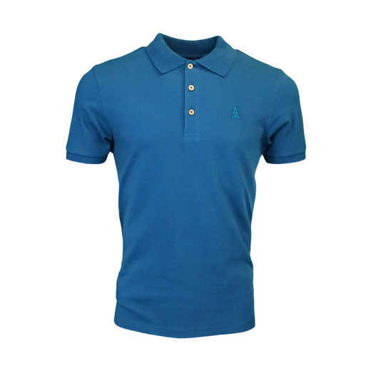 T-Shirt Lifestyle Polo Piqué Explore Blue