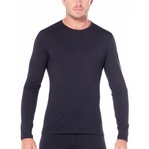 M 200 Oasis Ls Crewe Black - Tee Shirt Ml | Icebreaker
