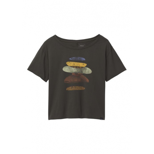 T-shirt Femme Organic Graphic Tee Washed Black