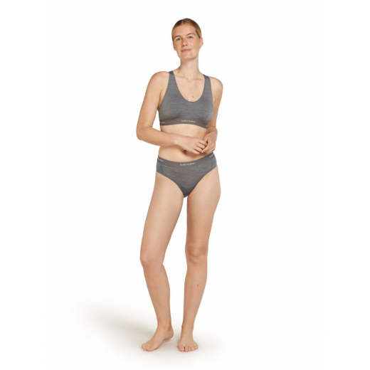 W Mer 125 Cool-lite Sprite Racerback Bra Gristone Heather - Brassiere