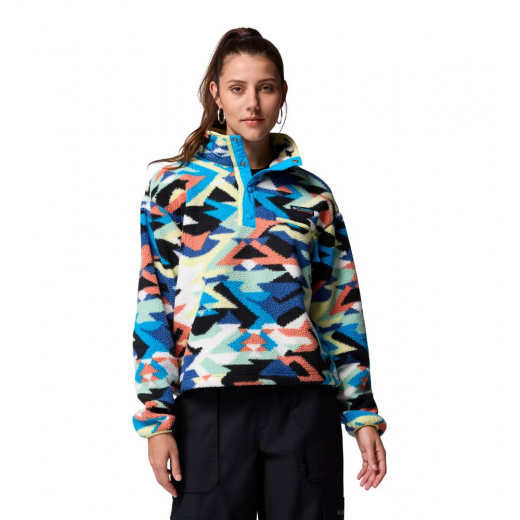 Polaire Femme Helvetia II Printed Cropped Compass Blue Reflections