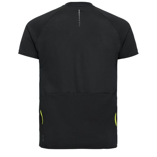 T-shirt Axalp Trail S/s 1/2 Zip Black Evening Primrose
