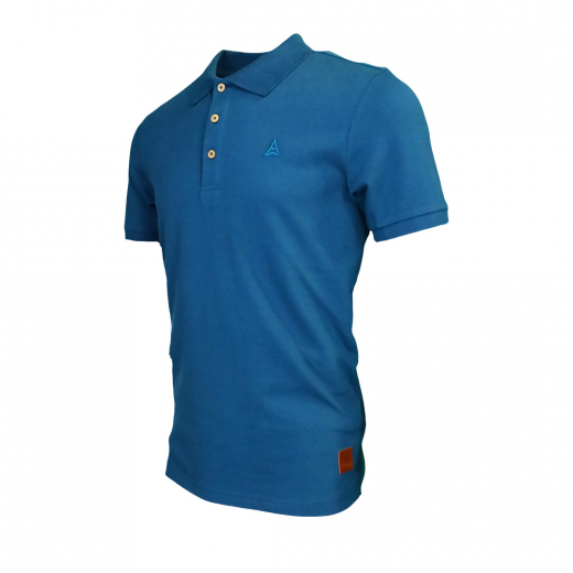 T-Shirt Lifestyle Polo Piqué Explore Blue